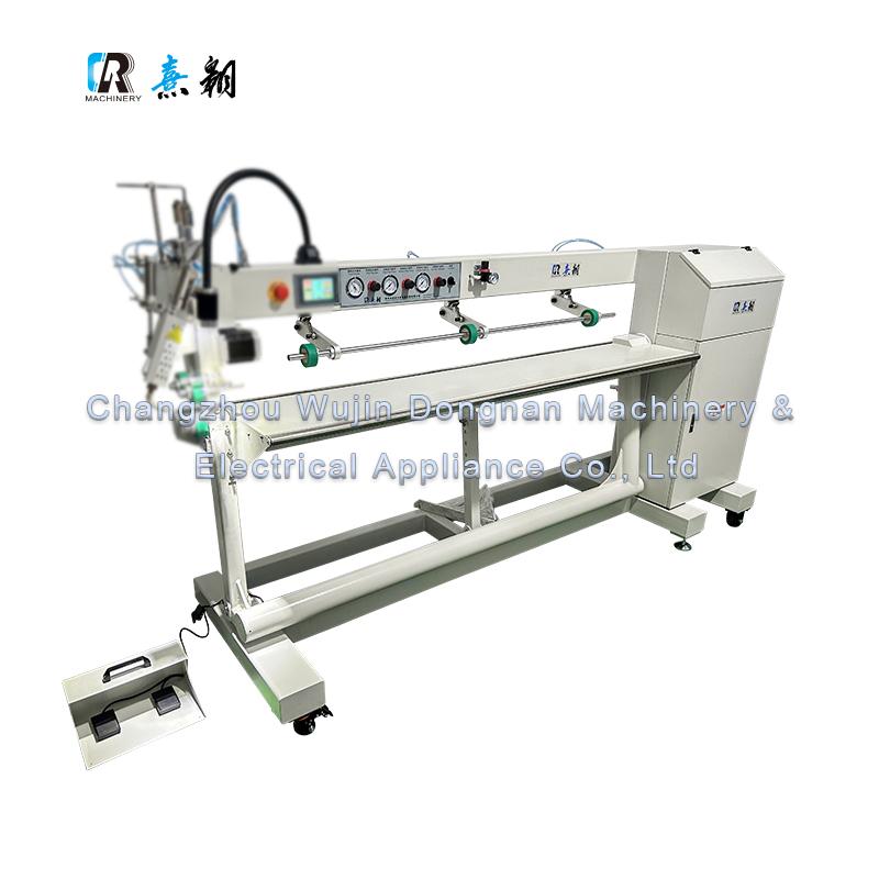 Máquina de soldadura de plástico con cuña caliente de aire caliente y doble boquilla CR-G15