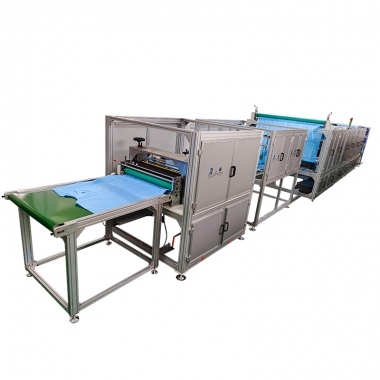 Máquina para fabricar cuerpo de bata quirúrgica ultrasónica completamente automática CR-IW01